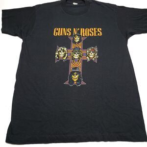 Vintage Guns N' Roses T-Shirt Size X-LARGE Bloopers Single Stitch 80's USA Made